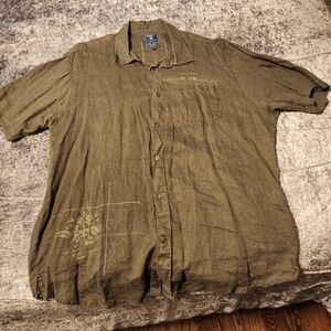 Private Member men's size XXL linen shirt